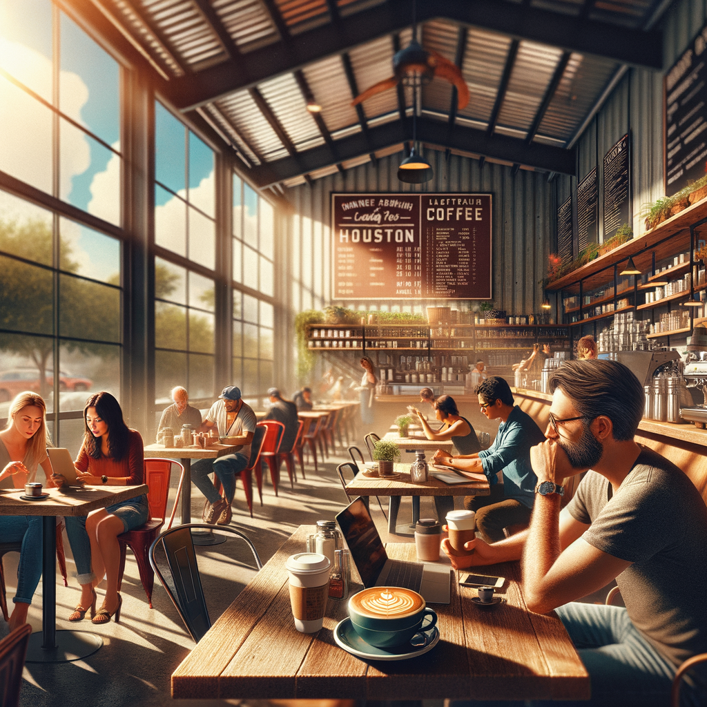 Illustration of Houston Coffee: Must-See Cafes in Montrose & Beyond