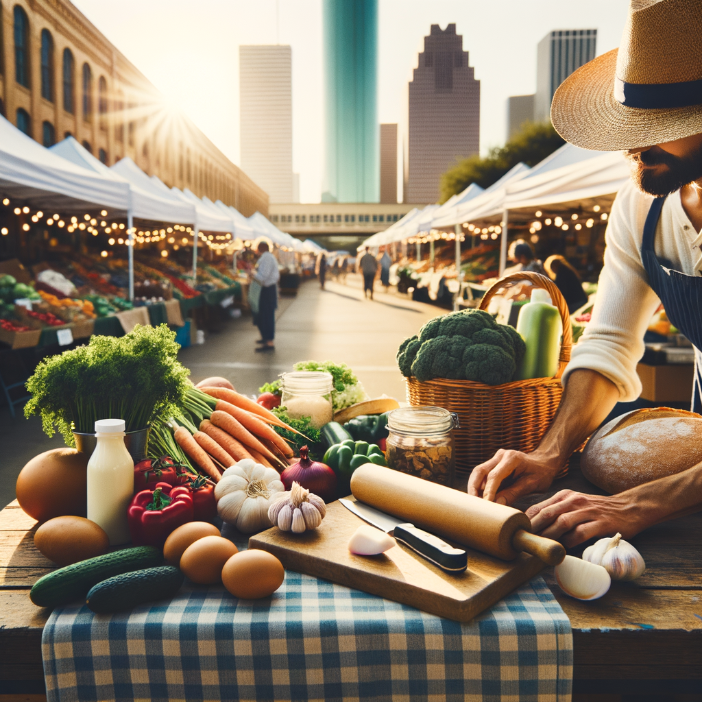 Illustration of Houston Farmers Market: Unforgettable Local Treasures