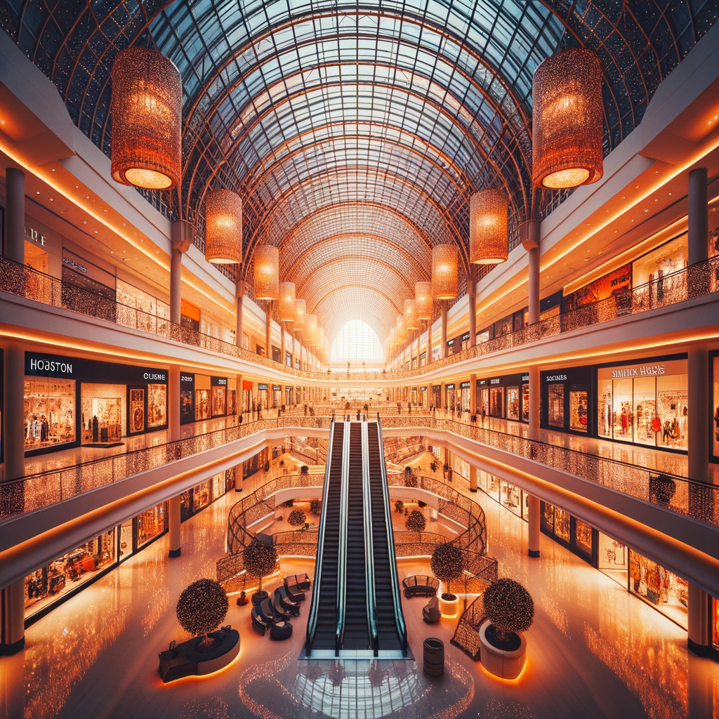 Illustration of Houston Shopping: Unforgettable Malls & Indoor Fun