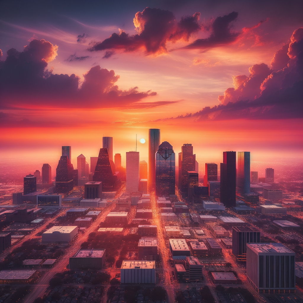 Illustration of Houston Sunsets: Stunning Spots for Unforgettable Views